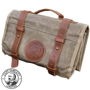Waxed Cotton Barber's Tool Roll Captain Fawcett 